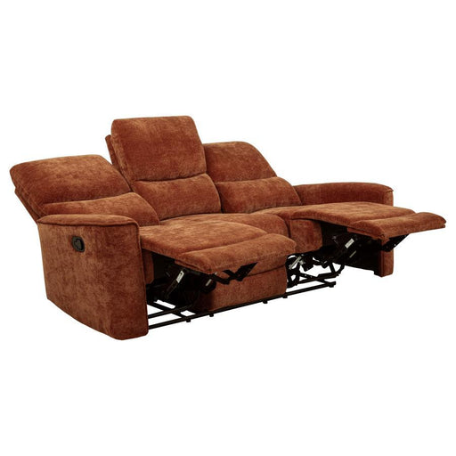 Navarro - Chenille Upholstered Reclining Sofa - JaxCo Furniture