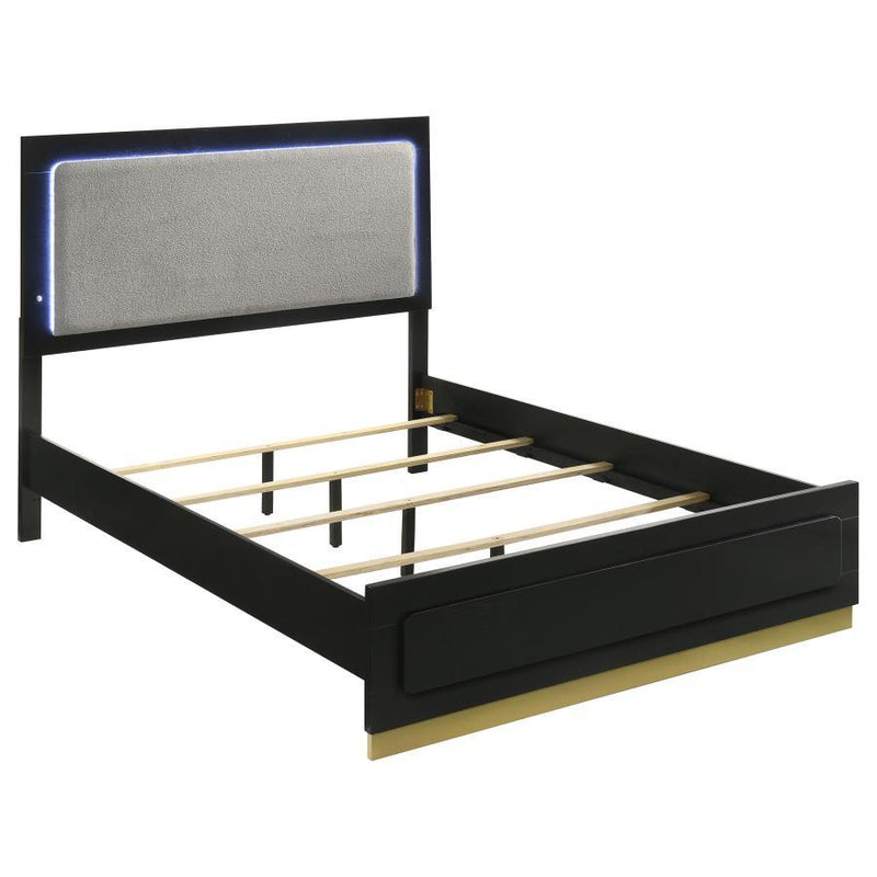 Caraway - Wood LED Panel Bed - JaxCo Furniture