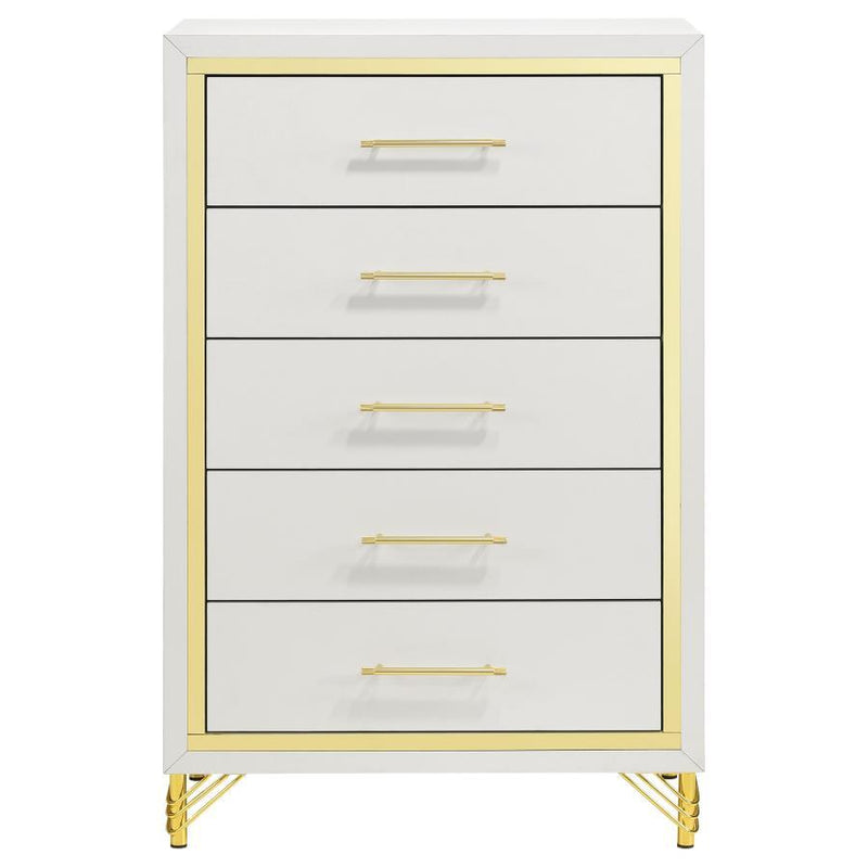 Lucia - 5-Drawer Bedroom Chest - JaxCo Furniture