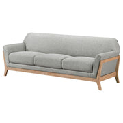 Vaughn - Fabric Upholstered Flared Arm Sofa - Gray - JaxCo Furniture