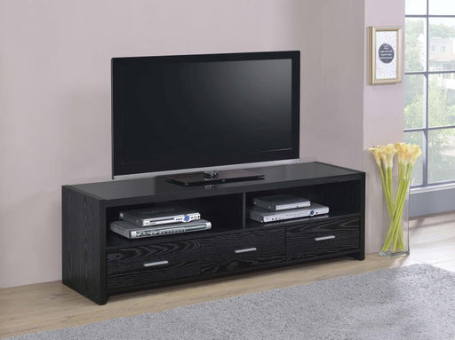 Alton - 3-drawer Black Oak TV Console - JaxCo Furniture