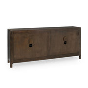Colson - Mango Wood 4 Door Cabinet - Coffee Brown - JaxCo Furniture