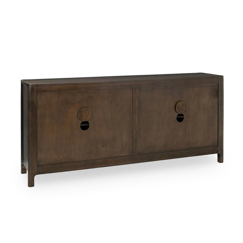 Colson - Mango Wood 4 Door Cabinet - Coffee Brown - JaxCo Furniture