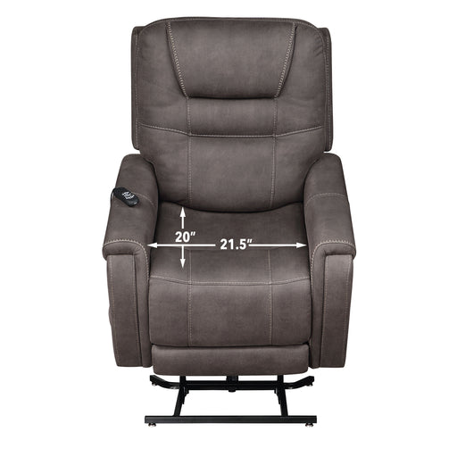 Brisbane - Power Lift Chair - Dark Gray - JaxCo Furniture