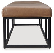 Joston - Caramel - Accent Bench - JaxCo Furniture