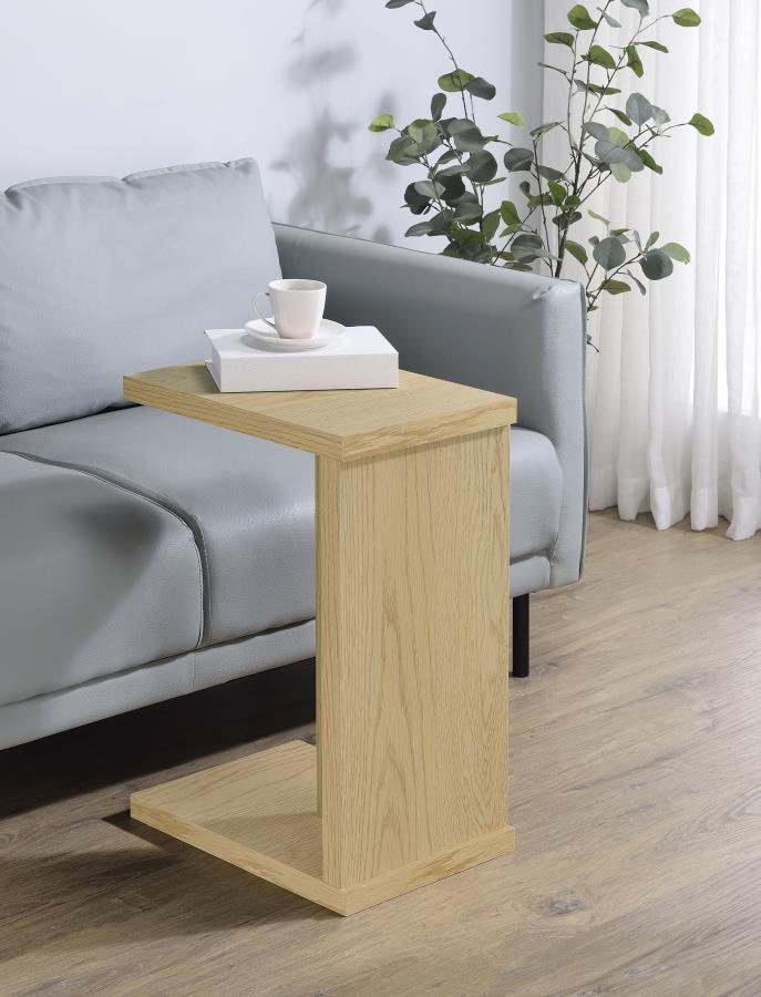 Clower - Engineered Wood C-Shaped Sofa Side Table - JaxCo Furniture