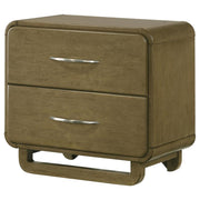 Amsbury - 2-Drawer Nightstand Bedside Table - Nutmeg - JaxCo Furniture