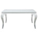 Carone - Rectangular Glass Top Dining Table - JaxCo Furniture