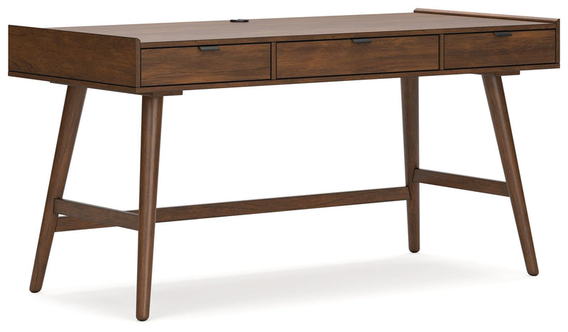 Lyncott - Brown - Home Office Desk - JaxCo Furniture