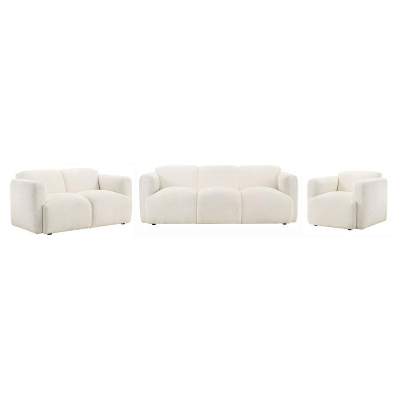 Dorset - Upholstered Round Track Arm Sofa Set - JaxCo Furniture