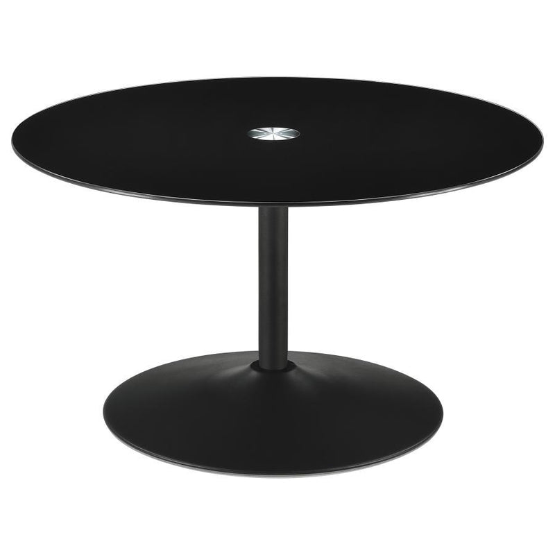 Ganso - Round Glass Top Coffee And End Table Set - JaxCo Furniture