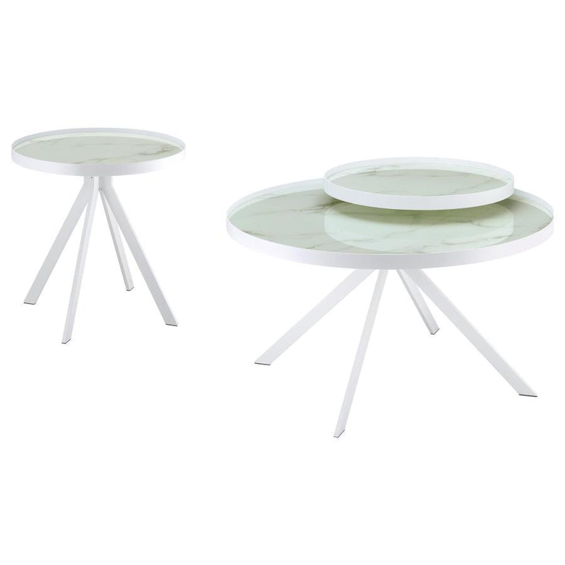Briggs - Round Coffee And End Table Set - JaxCo Furniture