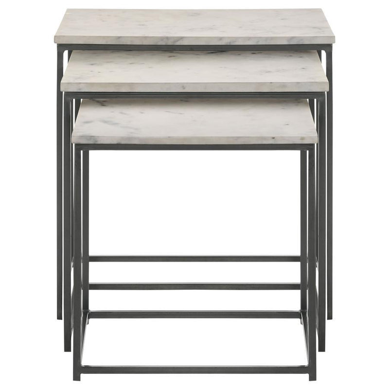 Medora - Marble Top Nesting Table Set - JaxCo Furniture