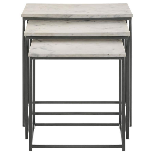 Medora - Marble Top Nesting Table Set - JaxCo Furniture