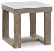 Loyaska - Brown / Ivory - Square End Table - JaxCo Furniture