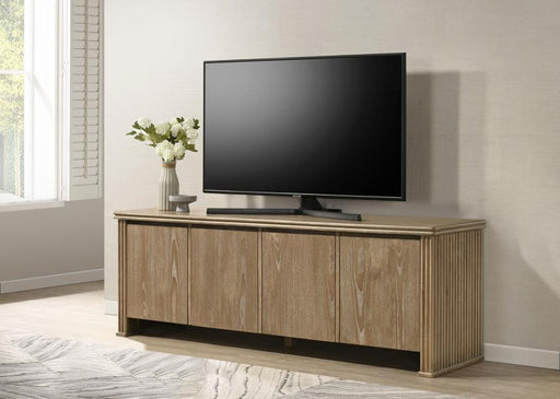 Adina - 70" TV Stand Media Console - Distressed Light Brown - JaxCo Furniture