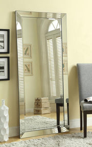 Barnett - Full Length Floor Or Wall Mirror - Silver - JaxCo Furniture