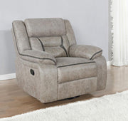 Greer - Upholstered Swivel Glider Recliner Chair - JaxCo Furniture