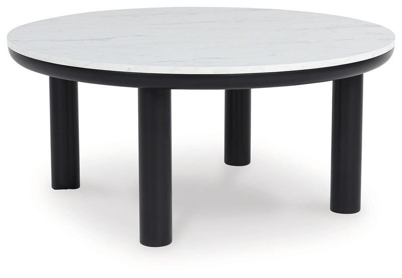 Xandrum - Black / White - Occasional Table Set (Set of 3) - JaxCo Furniture