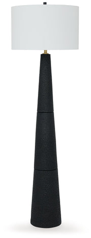 Hallburg - Black - Poly Floor Lamp - JaxCo Furniture