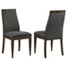 Wes - Upholstered Dining Side Chair (Set of 2) - Dark Walnut - JaxCo Furniture