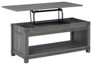 Freedan - Grayish Brown - Rect Lift Top Cocktail Table - JaxCo Furniture