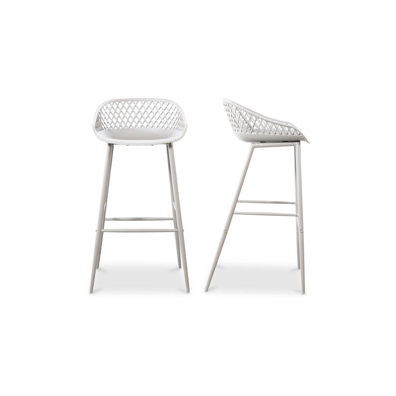 Piazza - Outdoor Barstool (Set of 2) - White - JaxCo Furniture