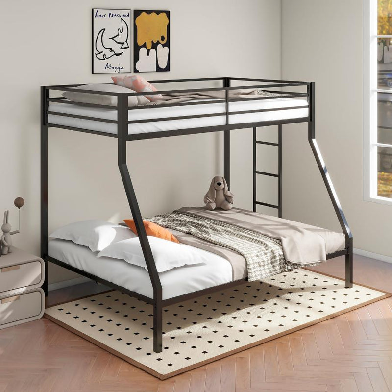 Alevera - Metal Bunk Bed With Ladder - JaxCo Furniture