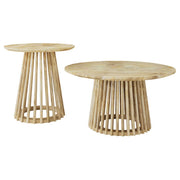 Touhy - Round Coffee Table Set - JaxCo Furniture