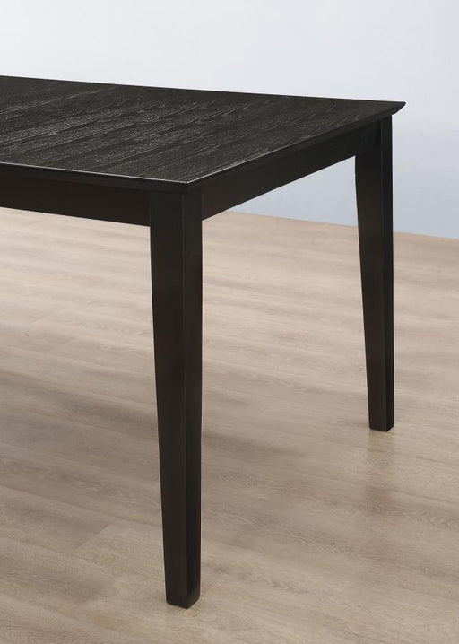 Louise - Rectangular Extension Leaf Dining Table - Black - JaxCo Furniture