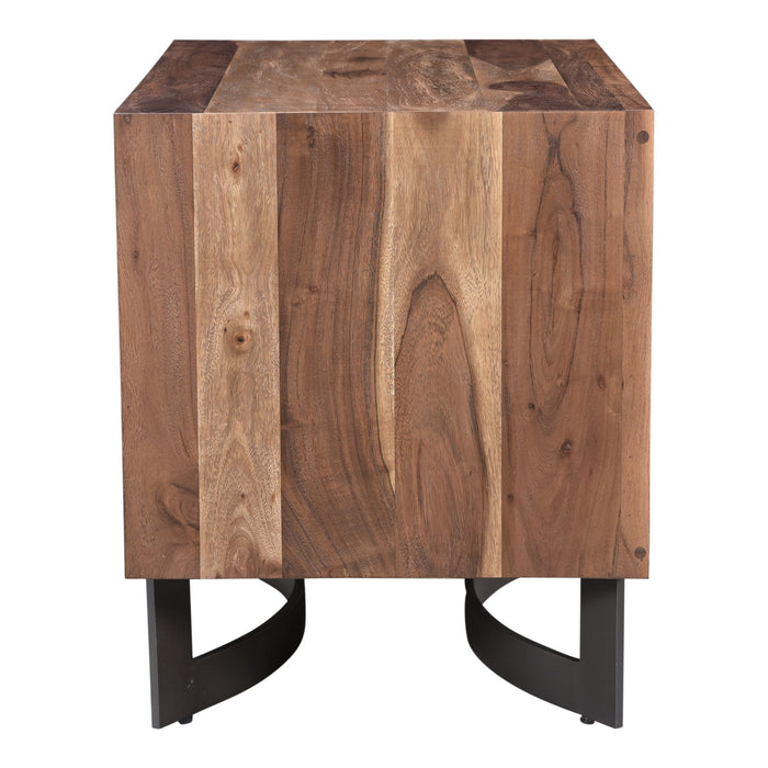 Bent - Nightstand - Natural Stain - JaxCo Furniture