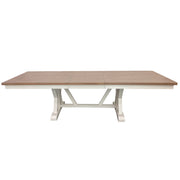 Americana Modern Dining - Trestle Extendable Dining Table - Cotton - JaxCo Furniture