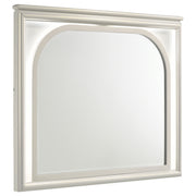 Olivia - LED Dresser Mirror - Pearl White - JaxCo Furniture