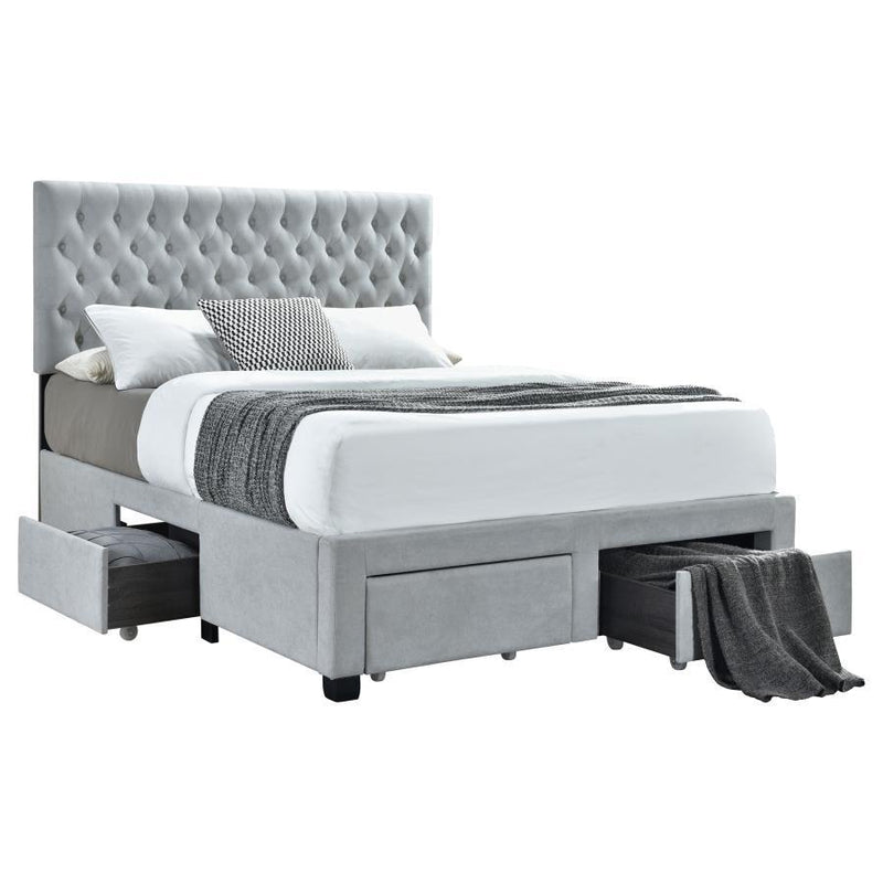 Soledad - Upholstered Storage Panel Bed - JaxCo Furniture