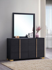 Marceline - 6-Drawer Dresser With Mirror - JaxCo Furniture