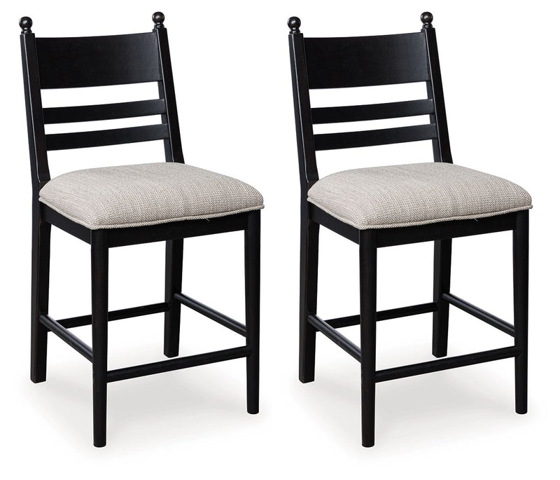 Greddinton - Upholstered Barstool (Set of 2) - JaxCo Furniture