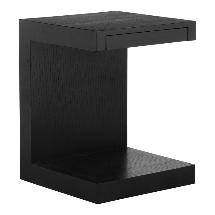 Zio - Sidetable - Black Oak - JaxCo Furniture