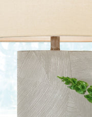 Bradard - Brown - Poly Table Lamp - JaxCo Furniture