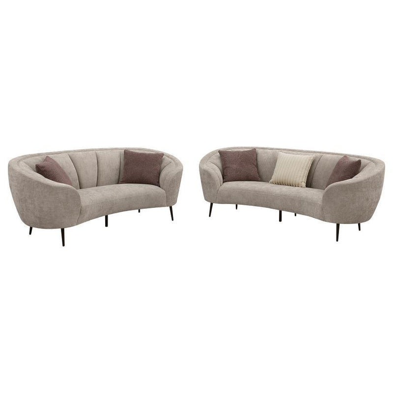 Ellorie - Upholstered Curved Sofa Set - JaxCo Furniture