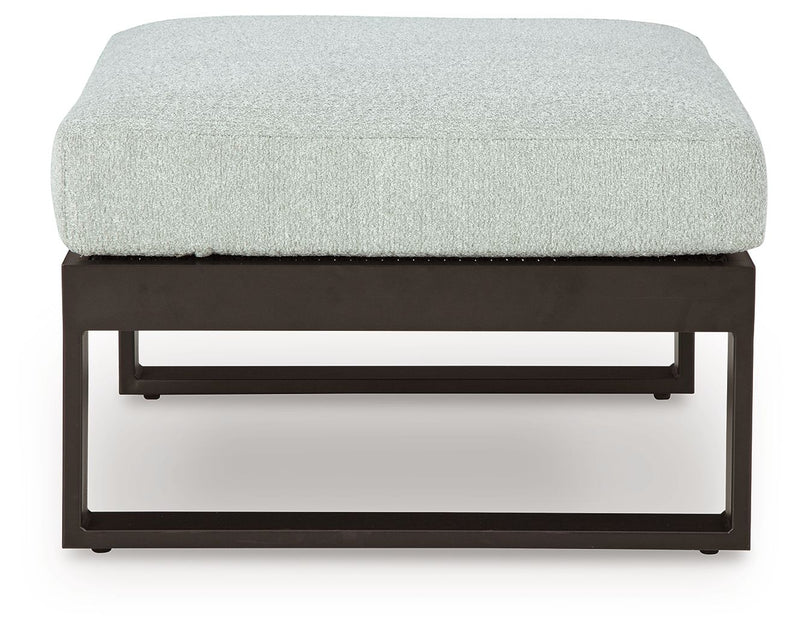 Beachloft - Black / Gray - Ottoman With Cushion - JaxCo Furniture