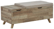 Gerdanet - Beige - Storage Bench - JaxCo Furniture