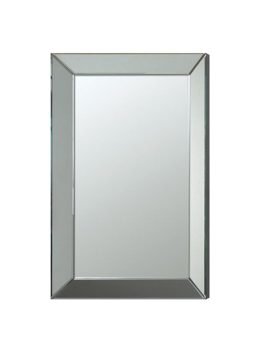 Pinciotti - Beveled Frame Wall Mirror - Silver - JaxCo Furniture