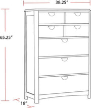 Escape - Bedroom 5 Drawer Chest With Cedar Bottom - Glazed Natural Oak - JaxCo Furniture