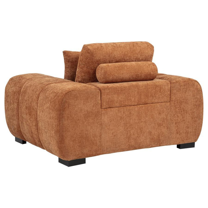 Octavia - Fabric Upholstered Track Arm Accent Chair - JaxCo Furniture