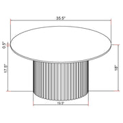 Rowena - Round Sintered Stone Table - JaxCo Furniture