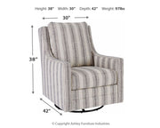 Kambria - Swivel Glider Accent Chair - JaxCo Furniture