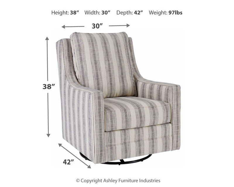 Kambria - Swivel Glider Accent Chair - JaxCo Furniture