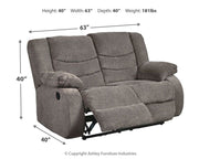 Tulen - Reclining Loveseat - JaxCo Furniture