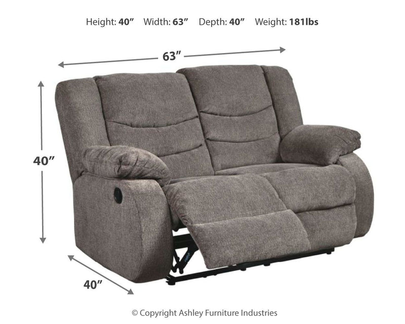 Tulen - Reclining Loveseat - JaxCo Furniture