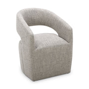 Barrow - Rolling Dining Chair - Gray Storm - JaxCo Furniture